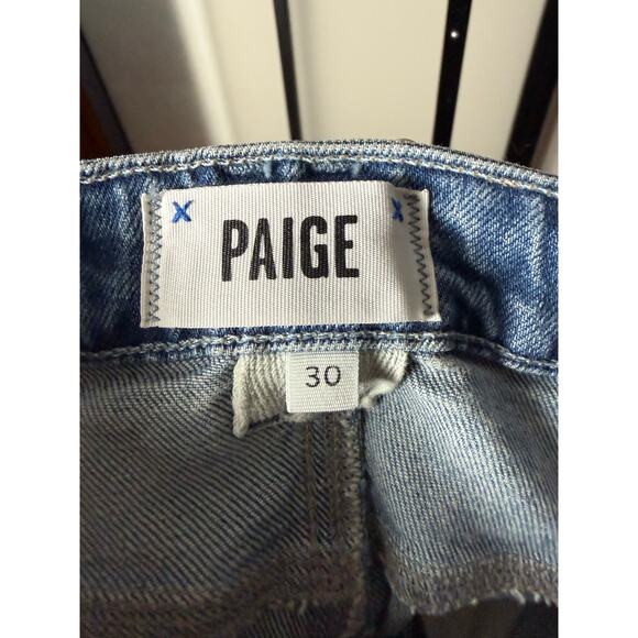 Paige Celeste Wide Leg Jeans in Wrenley Distressed Size 30 - Picture 6 of 6